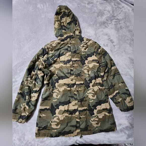 CI SONO Camouflage Jacket sherpa parka size M - Picture 5 of 7